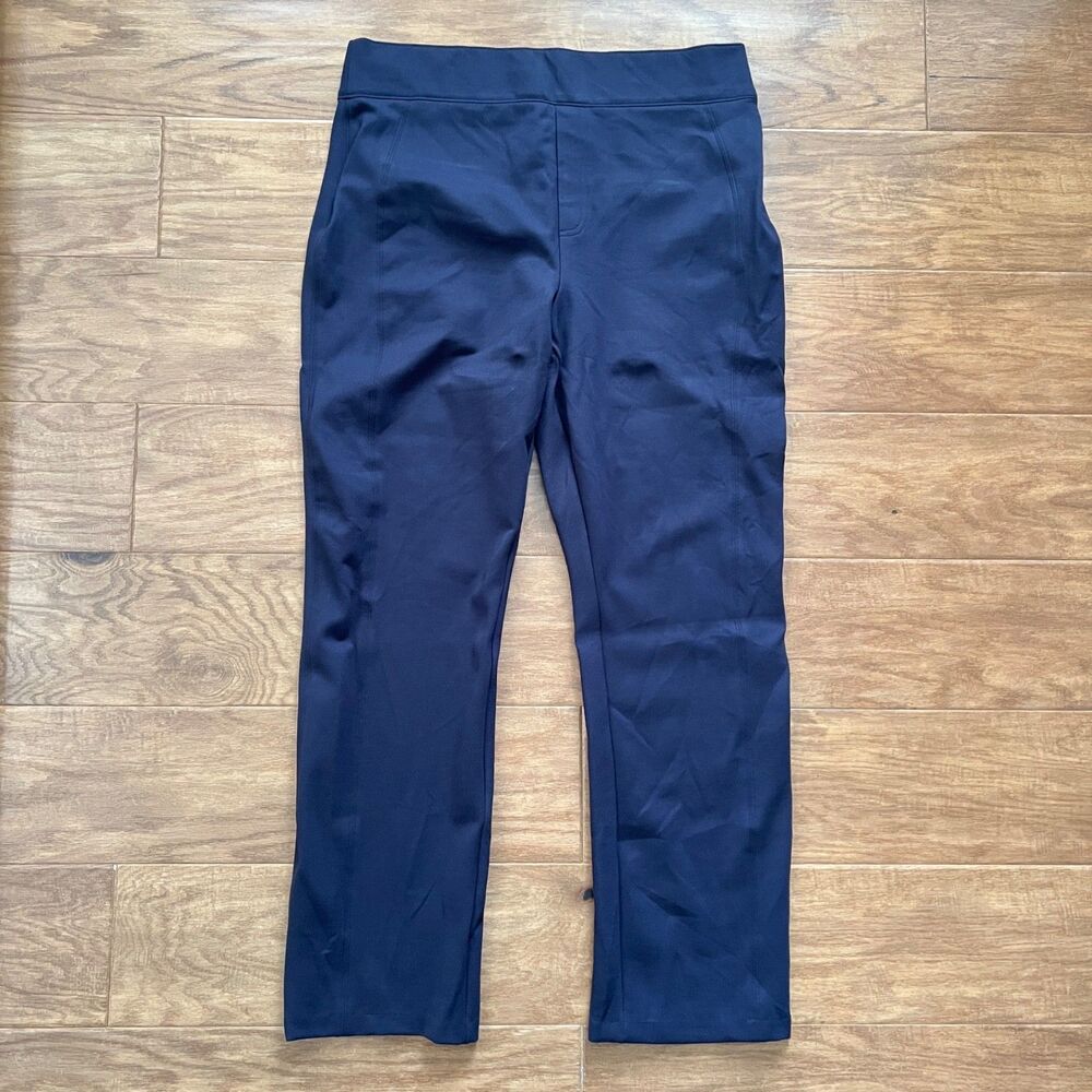 Spanx Pant Size 1X Navy SPANXsupersmooth PerfectFit Ponte Slim Straight Pant